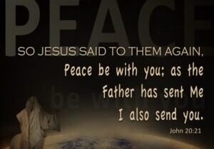 John 20-21 Peace Be With You As The Father Send Me I Send You brown